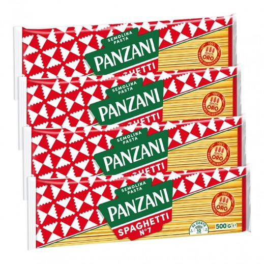 Panzani Spaghetti Pasta 4 x 500 g - delivered by Taw9eel Fast