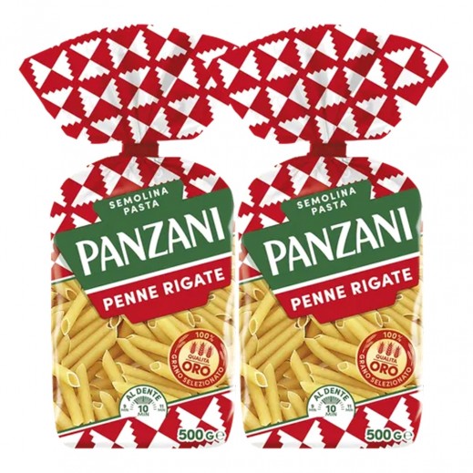 Panzani Penne Rigate Pasta 2 x 500 g