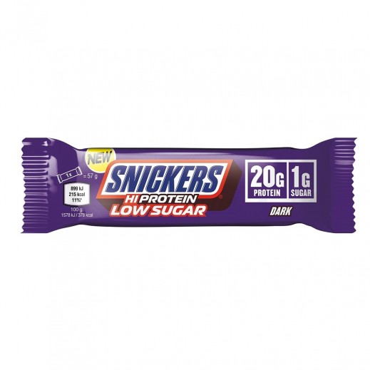 Snickers Hi-Protein Low Sugar Bar Dark Chocolate 57 g