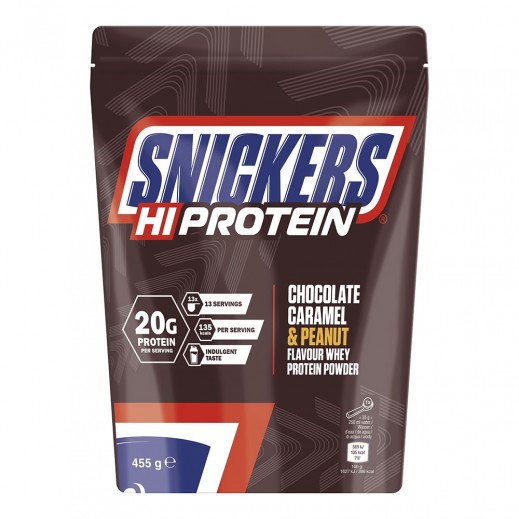 Snickers Hi-Protein Whey Protein Powder Chocolate & Caramel & Peanut 455 g