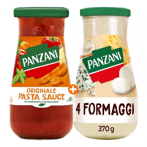 Panzani Original Pasta Sauce 400g + Fromage Sauce 370g