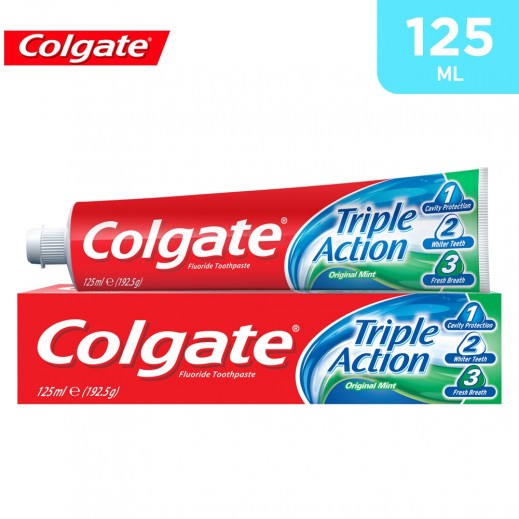 Colgate Triple Action Toothpaste 125ml - delivered by Taw9eel Fast