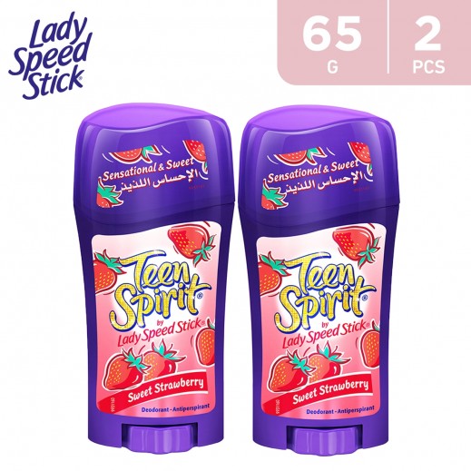 Lady Speed StickTeen Spirit Deodorant Sweet Strawberry 2 x 65 g  - delivered by Taw9eel Fast