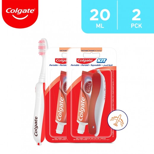 Buy Colgate Oral Care Portable Travel Kit 2 Pack توصيل