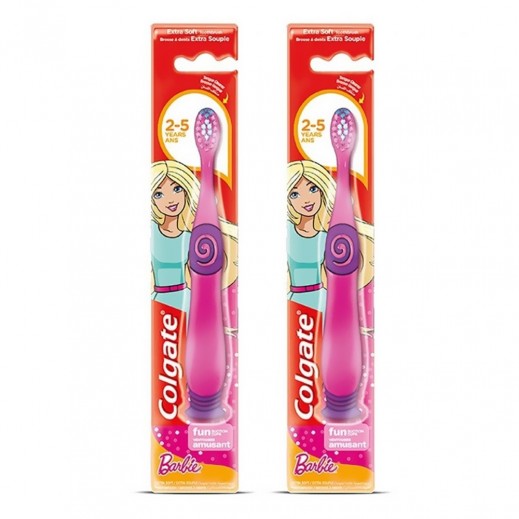 Colgate Kids Barbie Toothbrush From 2 To 5 Years - 2 Pieces