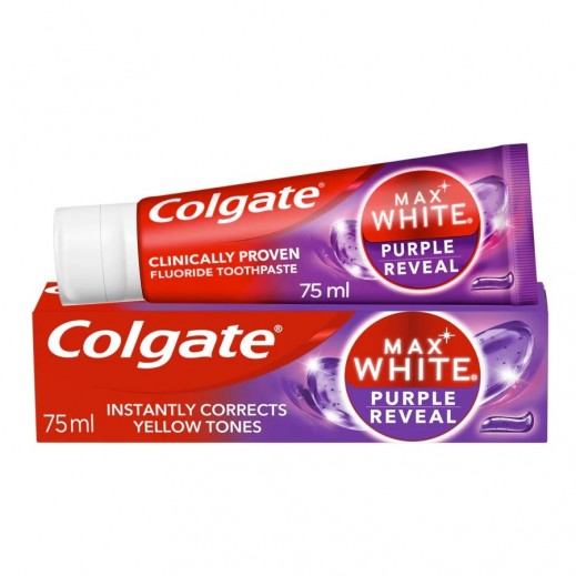 Buy Colgate Optic White Purple Reveal Whitening Toothpaste 75 ml ...