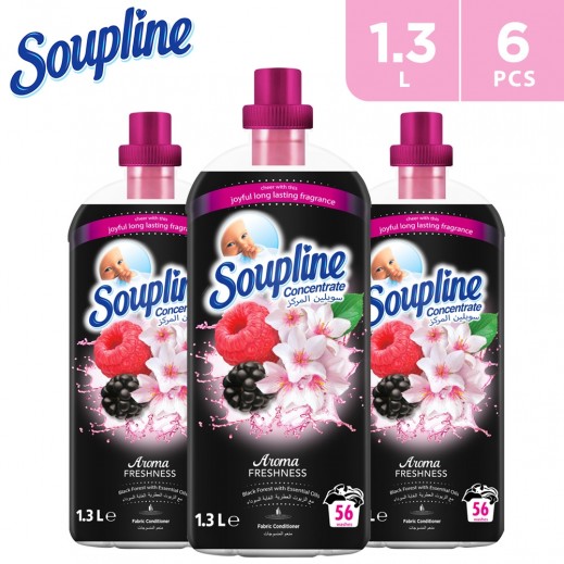 Buy Soupline Concentrated Fabric Softener Black Forest 6 x 1.3 L