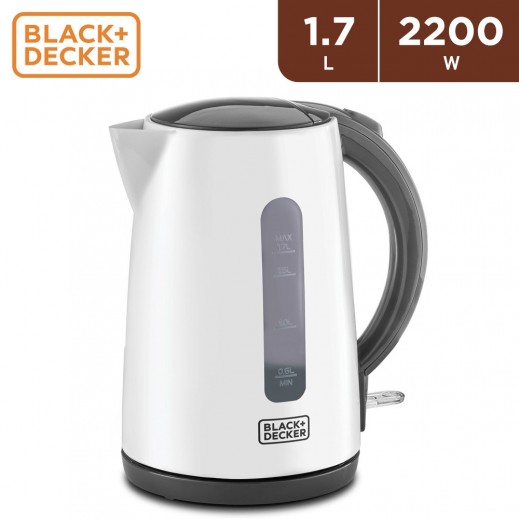 Black & Decker Concealed Coil Kettle 1.7L 2200W – White