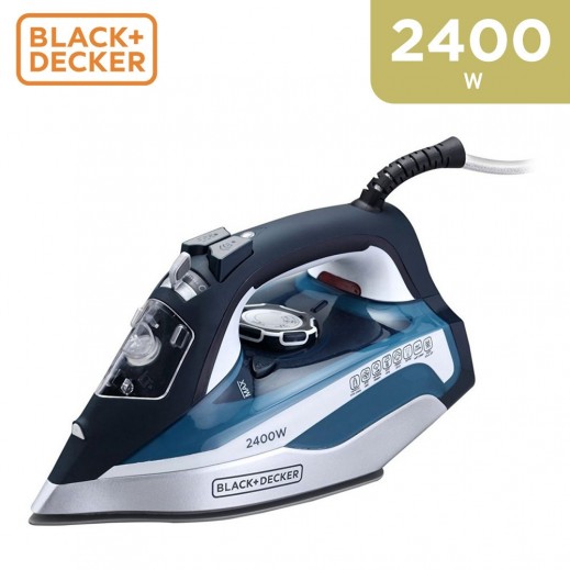 Black + Decker 2400 W Steam Iron - Blue