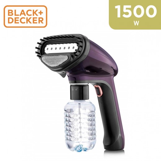 Black + Decker Handheld Steamer 1500 W - Purple - delivered by Taw9eel Fast