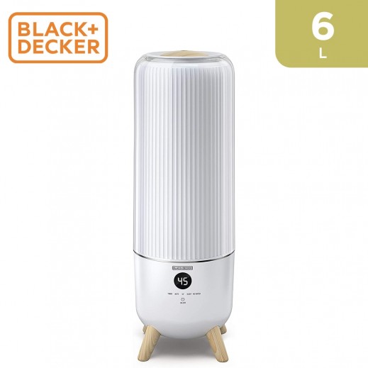 Black + Decker Digital Humidifier with Remote Control 6 L - White