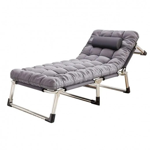 Portable Metal Folding Padded Bed 190 × 68 × 32 Cm - delivered by Taw9eel Fast