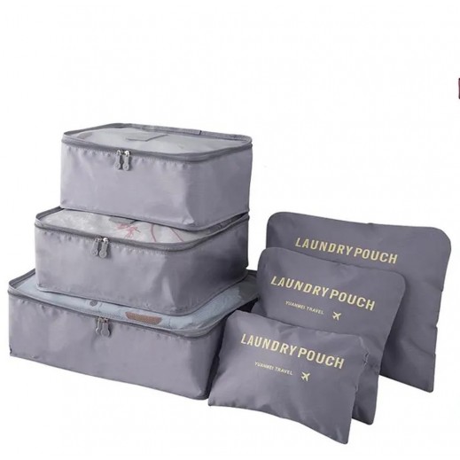 Set of 6 Travel Organizer Bag Set - Essentials By Taw9eel - delivered by Taw9eel Fast