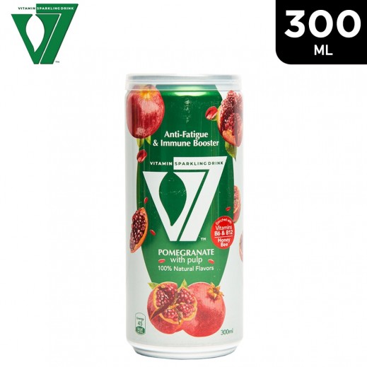 V7 Vitamin Sparkling Drink with Pomegranate Flavor 300 ml