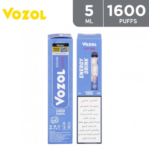 Vozol Bar - Vape 2% Nicotine Energy Drink 5 ml - 1600 Puffs