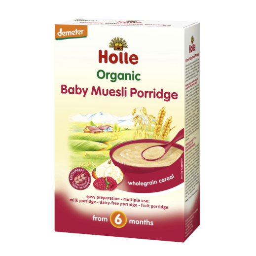 Holle Organic Baby Muesli Porridge Wholegrain Cereal 250 g (From 6 Months) - delivered by Taw9eel Fast