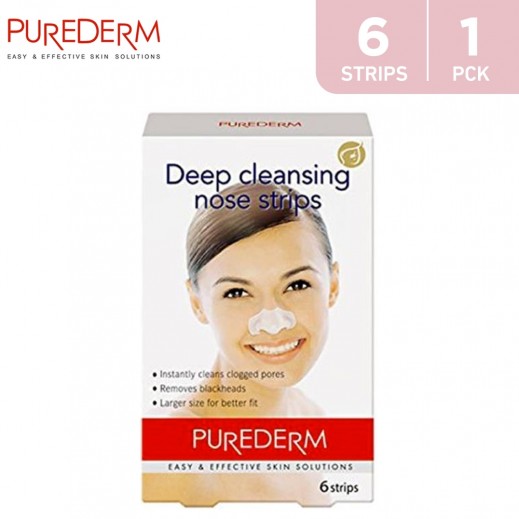 PUREDERM Deep Cleansing Nose Strip 6 Pieces - delivered by Taw9eel Fast