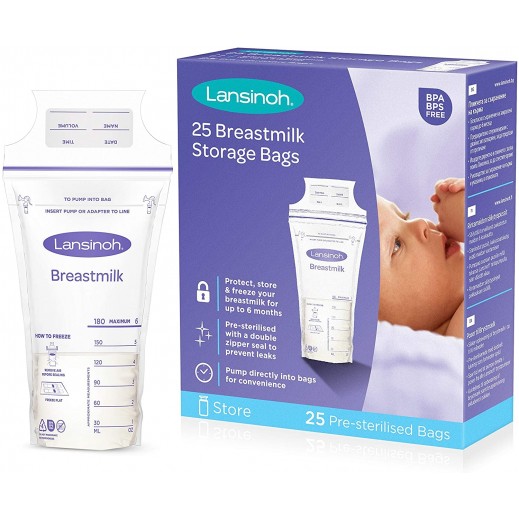 Lansinoh Breastmilk Storage Bags 25 Pieces