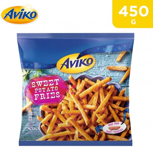 Sweet Potato French Fries By Aviko 450 g - delivered by Taw9eel Fast