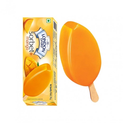 London Dairy Mango Sorbet Stick Ice Cream 90ml - delivered by Taw9eel Fast