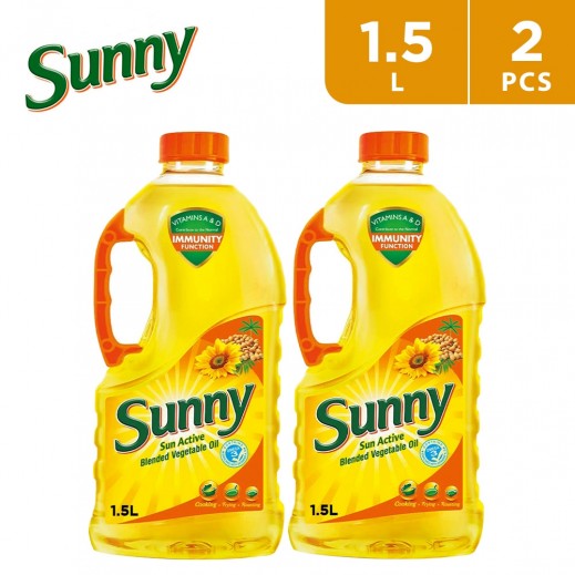 Sunny Sun Active Blended Vegetable Oil 2 X 1.5 L
