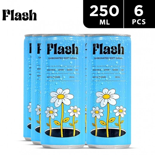 Flash Mix Natural Flavour Soft Drink 6 x 250 ml - delivered by Taw9eel Fast