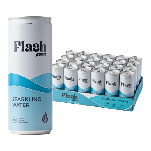 Flash Soda Sparkling Water 24×250 ml - delivered by Taw9eel Fast