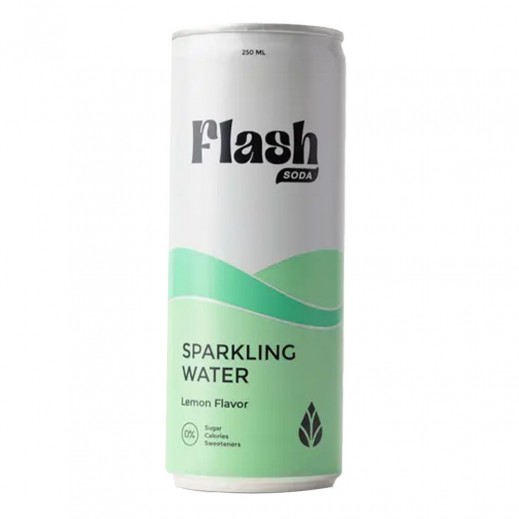 Flash Soda Lemon Sparkling Water 250 ml - delivered by Taw9eel Fast