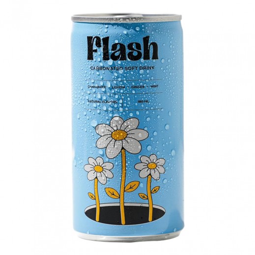 Flash Chamomile Lemon Ginger Mint Soft Drink 180 ml - delivered by Taw9eel Fast