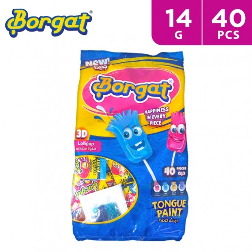 Borgat Lollipop Tongue Paint Candies 40 x14 g - delivered by Taw9eel Fast
