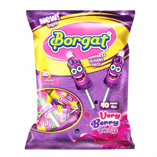 Borgat Very Berry Lollipop Candies 40 x 14 g - delivered by Taw9eel Fast