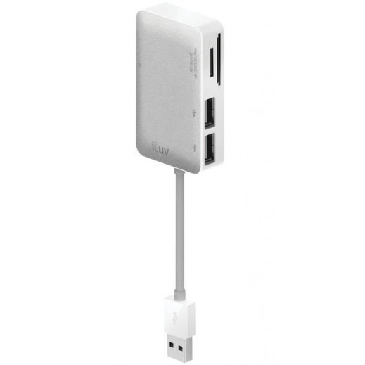 iLuv Card Reader with USB Hub