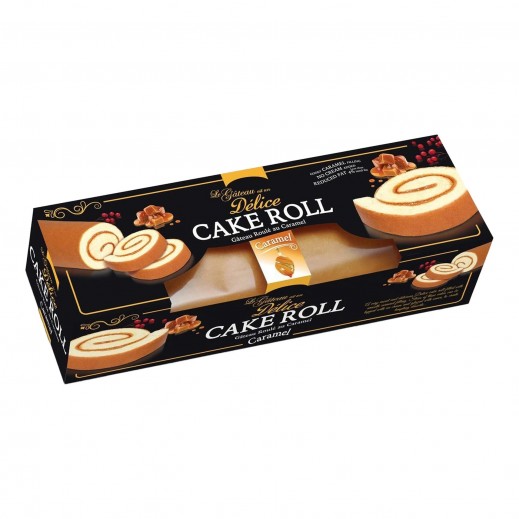 EuroCake Delice Caramel Swiss Roll Cake 320g