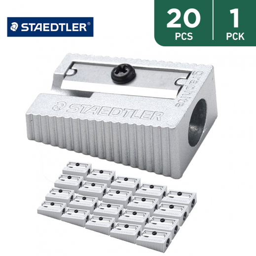 Staedtler Single Hole Metal Sharpener 20 pieces
