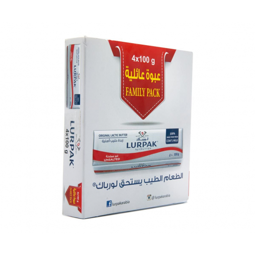 Lurpak Unsalted Creamy Butter 4 x 100 g - delivered by Taw9eel Fast