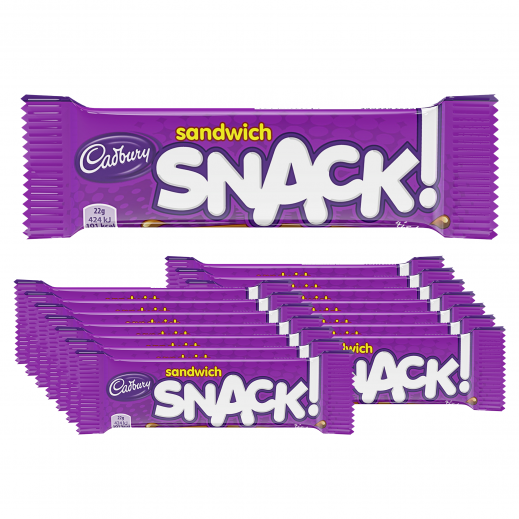 Cadbury Snack Sandwich Milk Chocolate 15 × 22 g - delivered by Taw9eel Fast