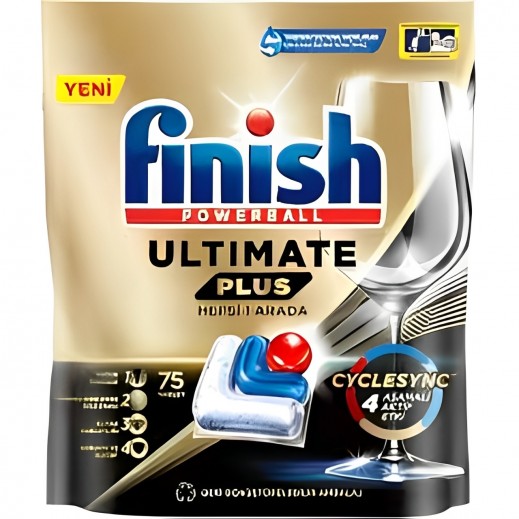 Finish Ultimate Plus Fresh Dishwashing Detergent Tablets 75 Tablets