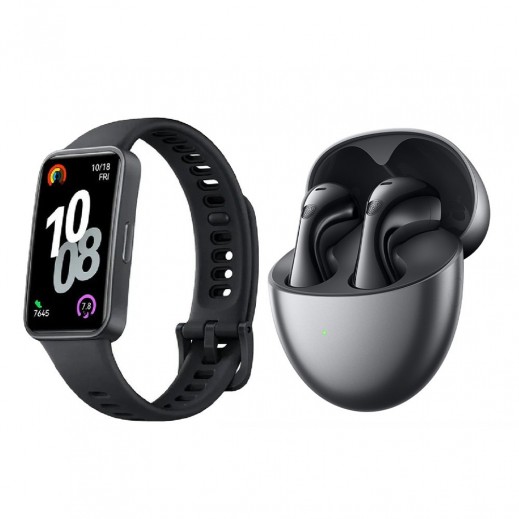 Huawei Freebuds 6 + Band 10 Smart Watch - Black