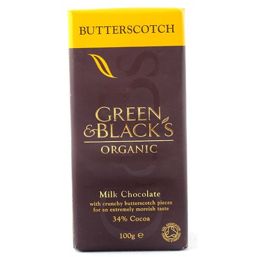 Green & Black's Organic Butterscotch Milk Chocolate 100 Gms