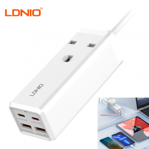 Ldnio Fast Charging Desktop Power Strip  - delivered by Taw9eel Fast
