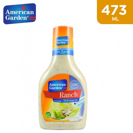 American Garden Lite Ranch Dressing 473 ml - delivered by Taw9eel Fast