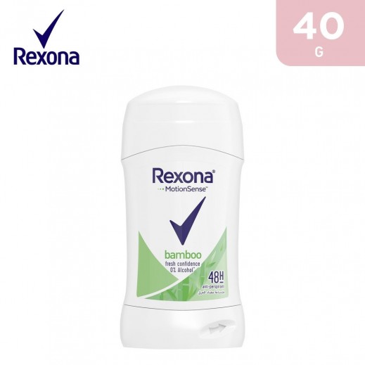 Rexona Women Antiperspirant Stick Bamboo 40 g - delivered by Taw9eel Fast