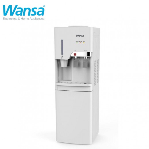 Wansa 2 Taps Hot & Cold Water Dispenser -White