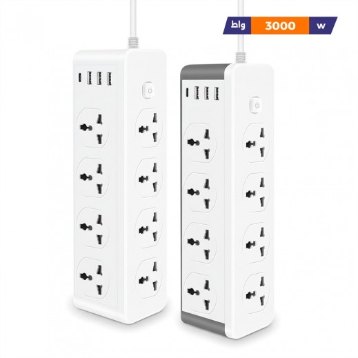 D14 Power Socket with USB & Type-C Port 3000W 