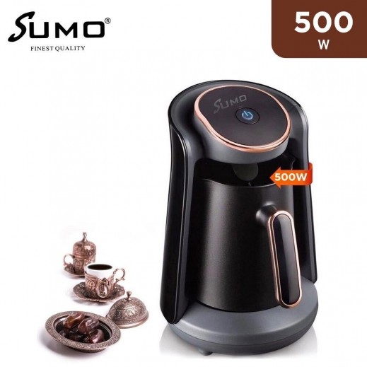 Sumo 500W Turkish Coffee Machine Maker 4 Cups - Black - delivered by Taw9eel Fast