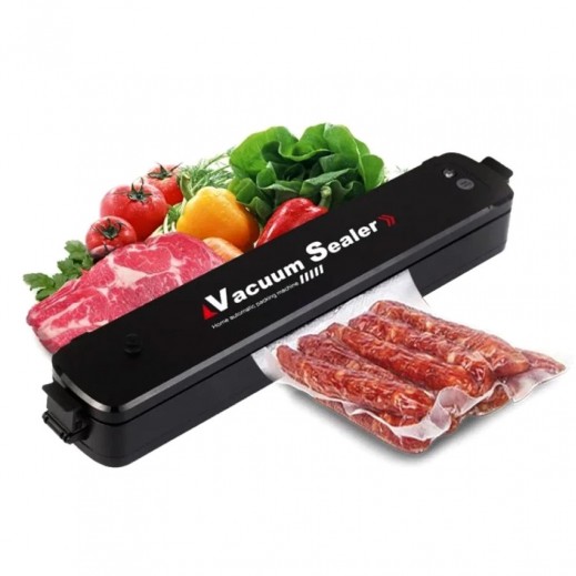 Vacuum Sealer Machine Automatic Air Sealing for Food - Black - delivered by Taw9eel Fast