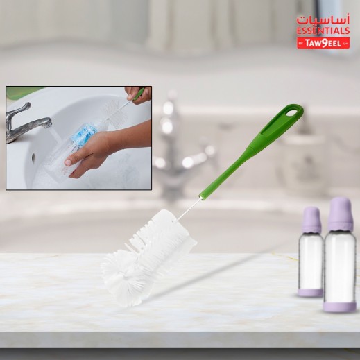 Straw Fiber Baby Bottle Cleaning Brush - Essentials by Taw9eel - delivered by Taw9eel Fast