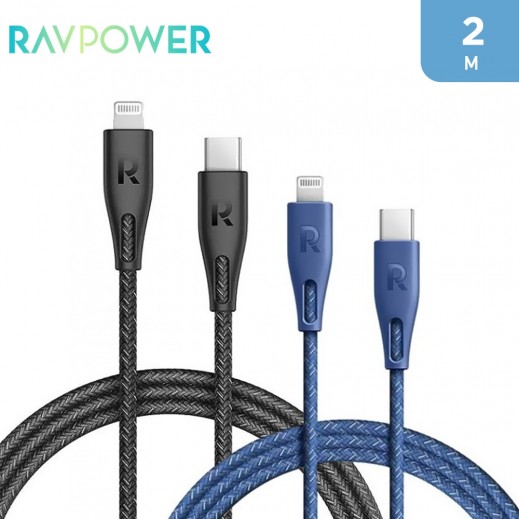 RAVPower Type-C to Lightning Cable 2m Nylon 