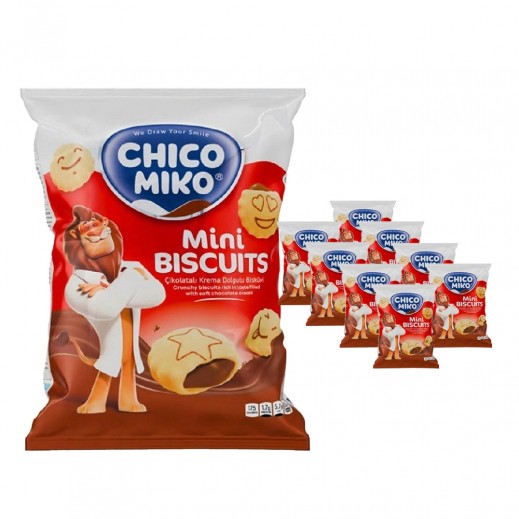 Chico Miko Chocolate Cream Mini Biscuits 8 x 30 g - delivered by Taw9eel Fast