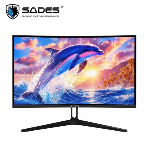 SADES FS-Dolphin-27 27 Inch FHD Curved Gaming Monitor - delivered by Taw9eel within 2 Business Days